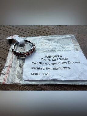BP Bomb Party You’re All I Want Garnet Ring size 6 New